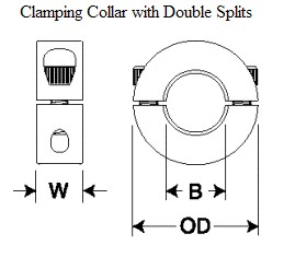 MSP Two-Piece Clamp Style Collar MSP-3 MSP-4 MSP-5 MSP-6 MSP-7 MSP-8 MSP-9 MSP-10 MSP-11 MSP-12 MSP-13 MSP-14 MSP-15