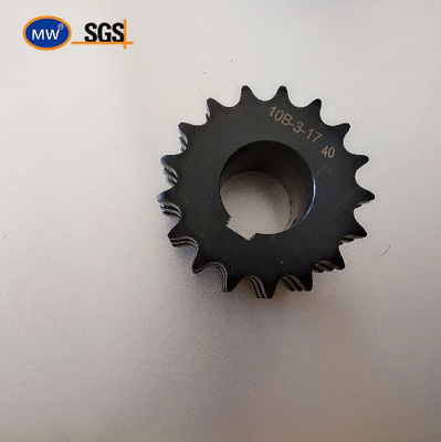 China Tapered Bore Yellow Zinc Plated Sprocket supplier