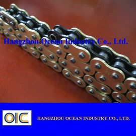 China Custom 520 X Ring Motorcycle Chain With Black Inside Yellow Outerside supplier