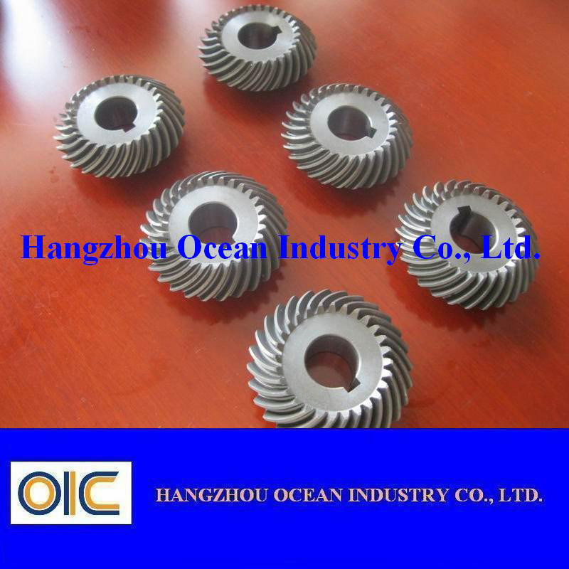 M0.5 M1 M1.5 M2 M2.5 Alloy Steel Micro Spiral Bevel Pinion Gear