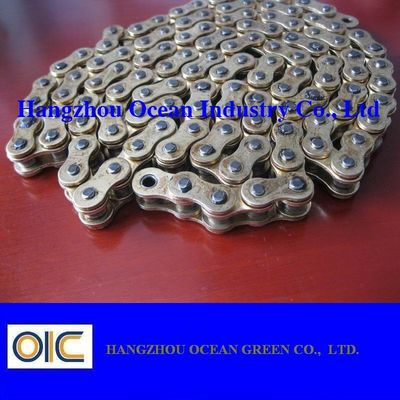 Greased Motorcycle Chains Featuring Clip Master Link Type and 6.35 Mm Inner Width Suitable for Heavy Duty Transmission Systems supplier