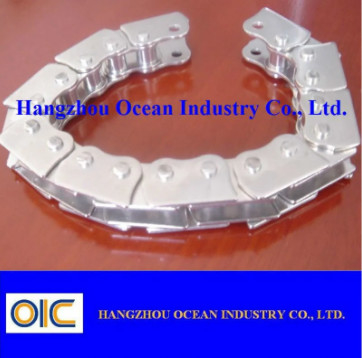 PP/PVC Booth Bucket Elevator Conveyor Chain for Temperature Environments supplier