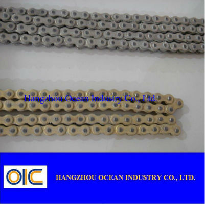 Roller Diameter 10.16 Mm Motorcycle Chains Designed with Inner Width 6.35 Mm and Pitch 5 8 Inch Providing Power Transmission supplier
