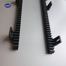 DIN 6 Straight Tooth Rack Gear 20mm Black Oxide Steel Rack Gear for Sliding Gate Motor supplier