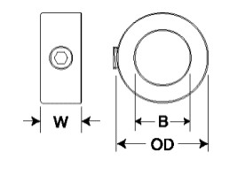 Hearvy Duty Clamping Collars with 2 splits SC-3 SC-4 SC-5 SC-6 SC-7 SC-8 SC-9 SC-10 SC-11 SC-12 SC-13 SC-14 SC-15