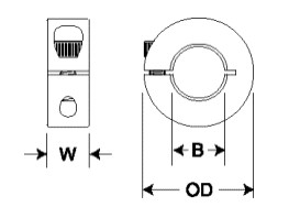 MCL One-Piece Clamp Style Collar MCL-3-F MCL-4-F MCL-5-F MCL-6-F MCL-7-F MCL-8-F MCL-9-F MCL-10-F MCL-11-F MCL-12-F