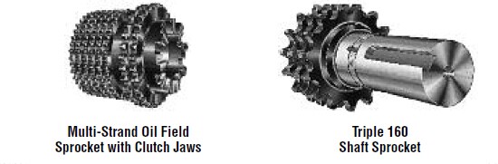 Martin Sprockets , type 25A , 35A , 40A , 50A , 60A , 80A , 100A , 120A , 140A , 160A