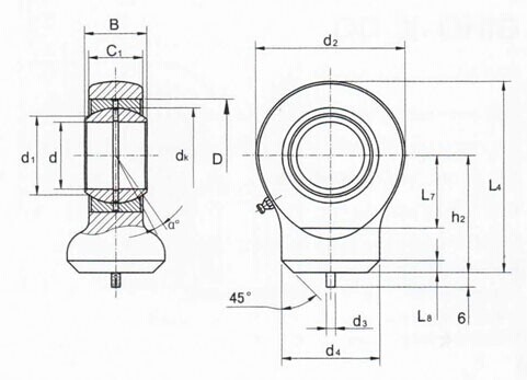 GK..DO Rod End , China Rod End GK10DO , GK12DO , GK15DO , GK17DO , GK20DO , GK25DO