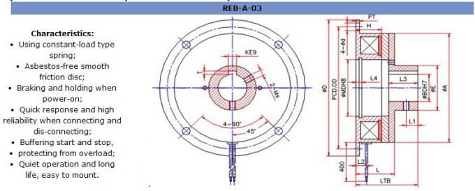 Electromagnetic Clutches And Brakes , REB-A-03-06,REB-A-03-08,REB-A-03-10,REB-A-03-12,REB-A-03-16,REB-A-03-20,REB-A-03-2
