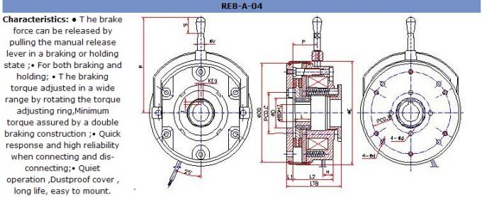 Electromagnetic Clutches And Brakes , REB-A-04-06,REB-A-04-08,REB-A-04-10,REB-A-04-12,REB-A-04-16,REB-A-04-18