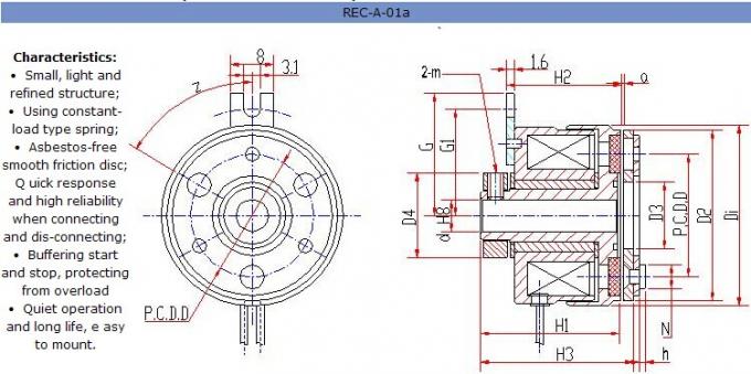 Electromagnetic Clutches And Brakes , REC-A-01B-02,REC-A-01B-03,REC-A-01B-04,REC-A-01B-05