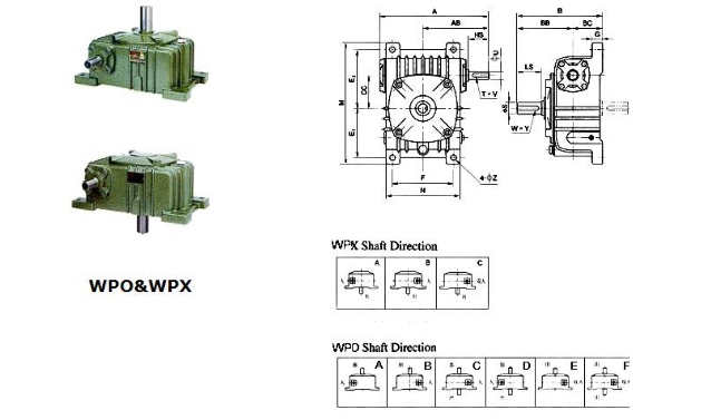 Factory Price Wps Wpdx Wpdo Speed Worm Gear Reducer